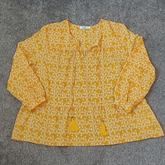 Like New Ricki's Size Large 100% Polyester Floral Print Top - Picture 3 of 11